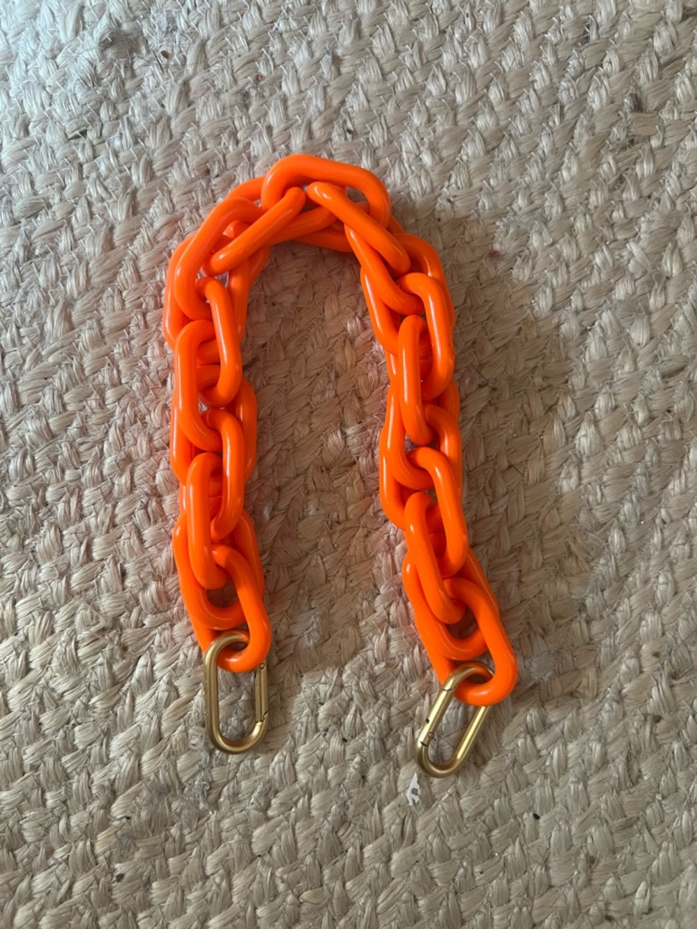 Clare V Orange Chain Bag Strap
